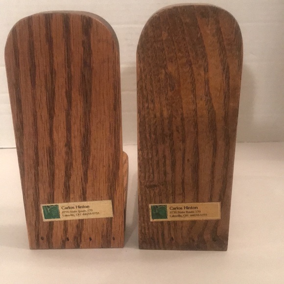 Set of Two Oak Taper Candle Holders - Picture 4 of 10